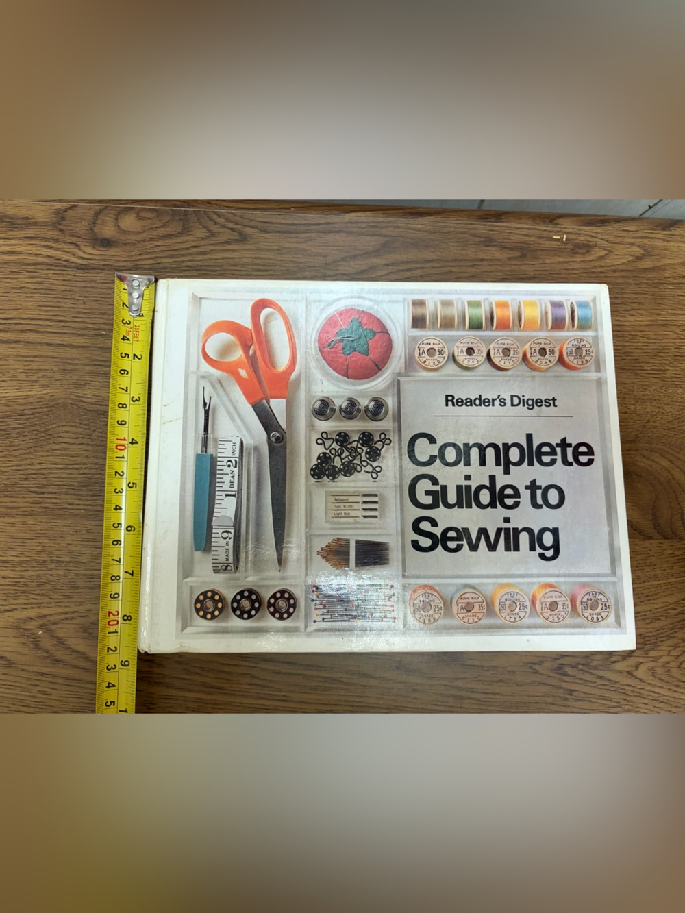 Book Complete Guide to Sewing - White with Orange Accents vintage